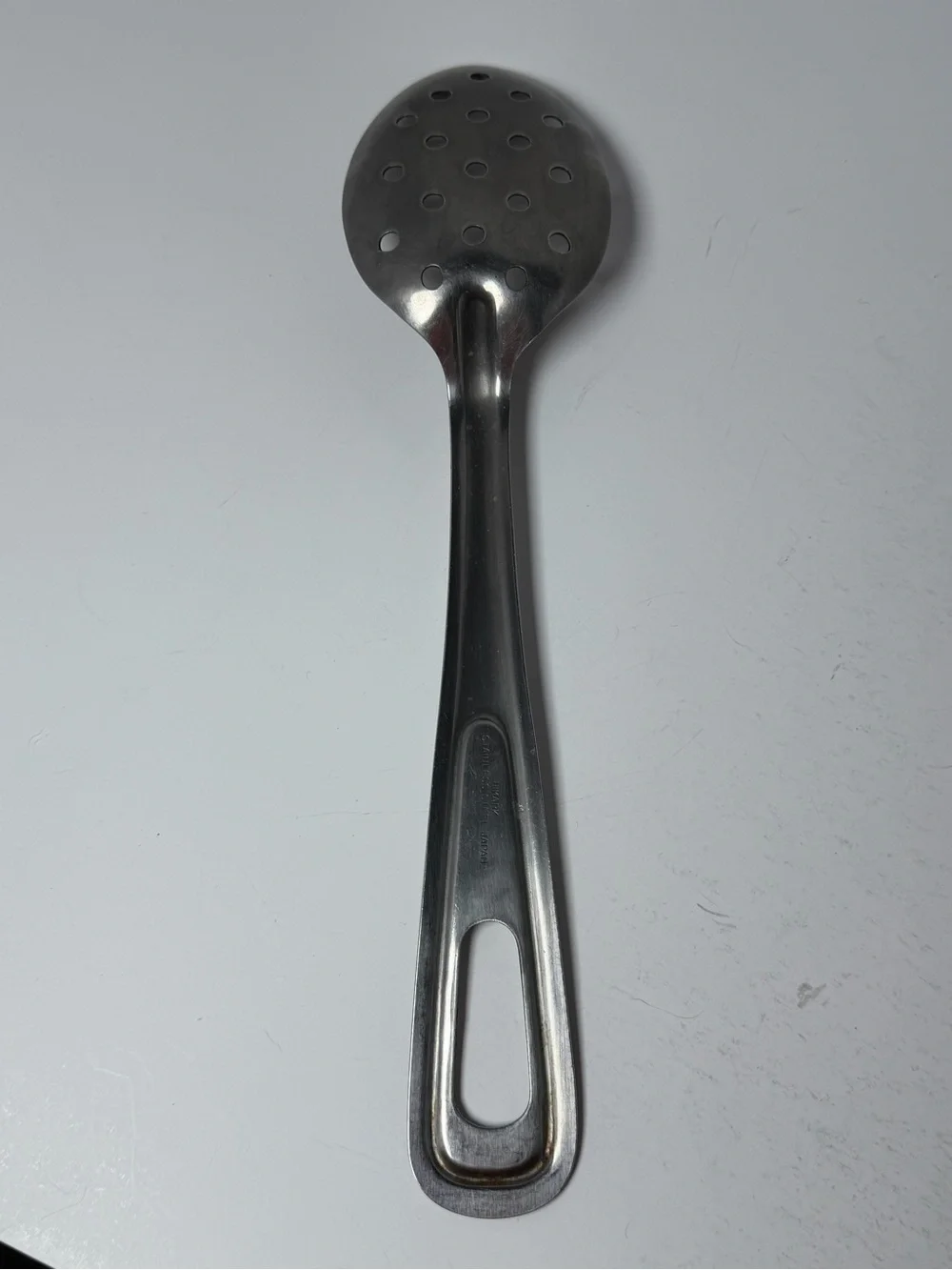 Himark Stainless Steel Perforated Basting Spoon Japan Teardrop Handle 11